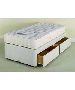rest assured Single Divan Pocket Sprung Orthopaedic 2 Drawer