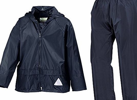 Result Childrens Kids Boys and Girls Waterproof Jacket and Trousers Rain Suit