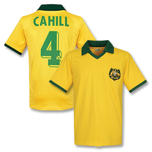 Retake 1970` Australia Home Retro Shirt   Cahill No.4