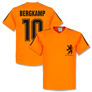 Retake 1970s Holland Home WC 74 Bergkamp Retro Shirt