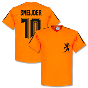 Retake 1970s Holland Home WC 74 Sneijder Retro Shirt
