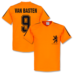 Retake 1970s Holland Home WC 74 Van Basten Retro Shirt