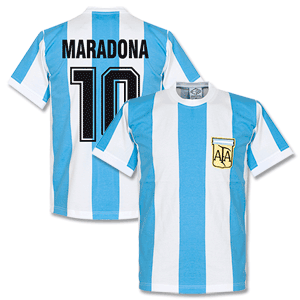 Retake 1978 Argentina Home Retro Maradona Shirt