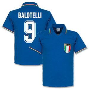 1982 Italy Home Balotelli Retro Shirt