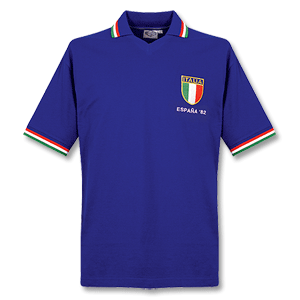 1982 Italy Home Retro Shirt   1982 WC Espana Embroidery