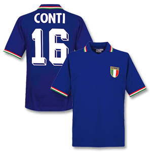 1982 Italy Home Retro shirt + Conti No. 16