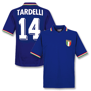 1982 Italy Home Retro shirt + Tardelli No. 14