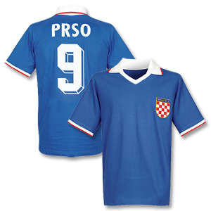 1990` Croatia Away Retro Shirt + Prso No.9