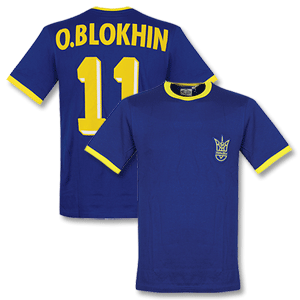 1990 Ukraine Away Retro Shirt + O. Blokhin No. 11