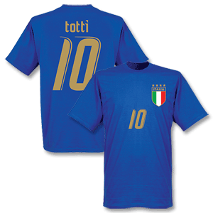 Retake 2006 Italy Totti T-shirt - Royal