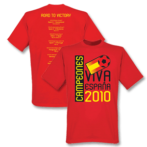 Retake 2010 Spain Winners T-shirt - Red - Road to Victory