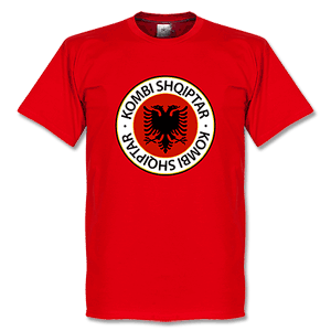 Retake Albania Crest T-Shirt - Red