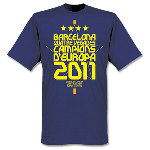 Retake Barcelona 2011 European Champions T-shirt - Navy