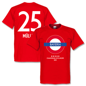 Bayern Underground T-Shirt + M&uuml;ller 25 - Red
