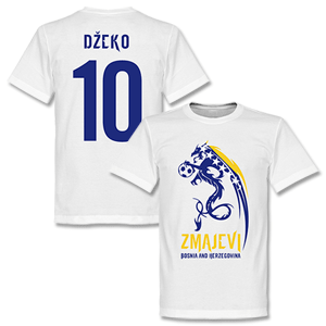Retake Bosnia Herzegovina Zmajevi Dzeko No. 10 T-shirt