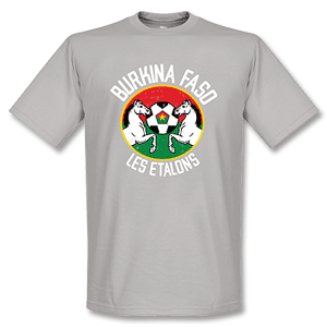 Retake Burkina Faso Les Etalons T-shirt - Grey