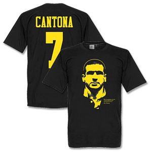 Retake Cantona Silhouette T-shirt - Black