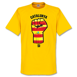 Catalunya Fist T-Shirt - Yellow