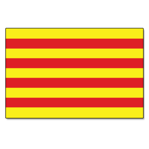 Catalunya Flag Iron On Patch 30mm x 20mm