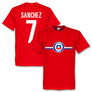 Chile Sanchez Football T-shirt - Red
