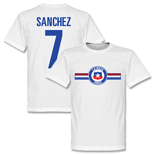 Chile Sanchez Football T-shirt - White