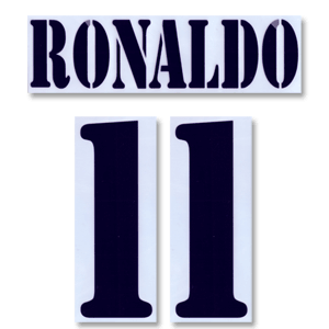 Retake CKP 02-03 Real Madrid Home Ronaldo 11 Flex Name and