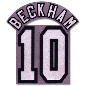 Retake CKP 96-97 Beckham 10 Home Style Flock Name and Number