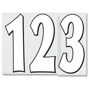 Retake CKP 97-07 Premier Printed Flex Numbers - White (254mm)