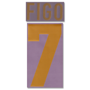 98-99 Centenary Figo 7 Flex Name and Number