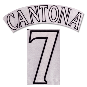 99-00 Cantona 7 C/L Style Flock Name and Number