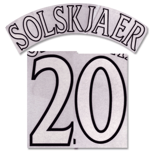 Retake CKP 99-00 Solskjaer 20 C/L Style Flock Name and Number