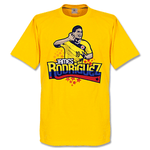 Colombia James Rodriguez T-Shirt - Yellow
