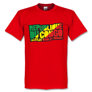Retake Congo Republic Logo T-Shirt - Red