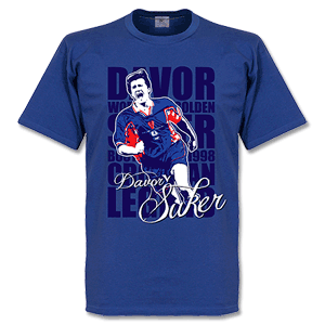 Davor Suker Legend T-shirt - Royal