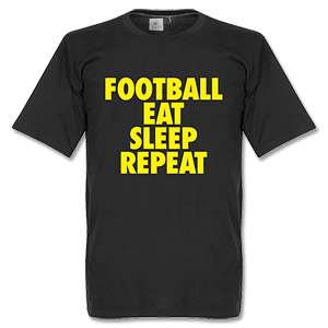 Retake Football Addiction T-Shirt - Black/Yellow