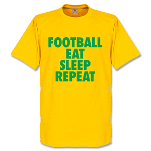 Retake Football Addiction T-Shirt - Yellow/Green