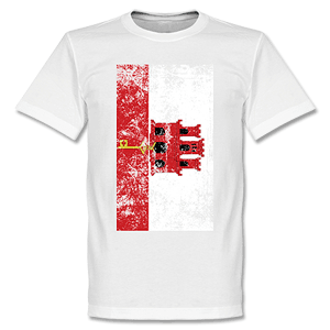 Retake Gibraltar Flag T-Shirt - White