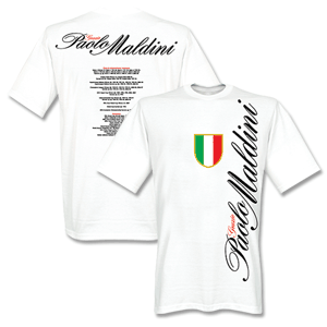 Retake Grazie Paolo Maldini T-shirt - White *Delivery end June