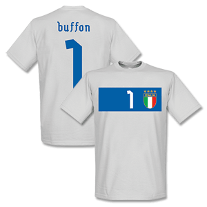 Italy Buffon Banner T-Shirt - Grey