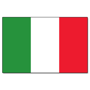 Italy Flag Iron On Patch 30mm x 20mm