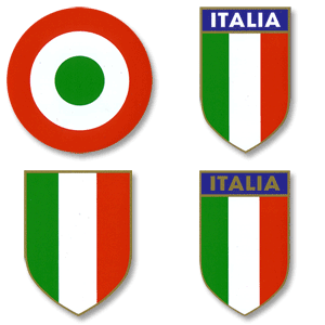 Italy Printed Flex 4 Badge Set