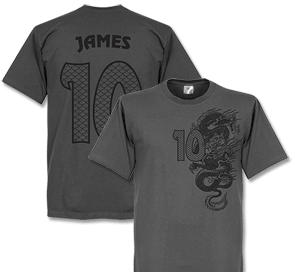 Retake James No.10 Dragon T-shirt - Dark Grey