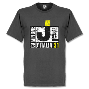 Retake Juventus Campione DItalia T-Shirt - Grey