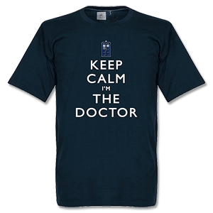 Retake Keep Calm Im The Doctor T-shirt - Navy