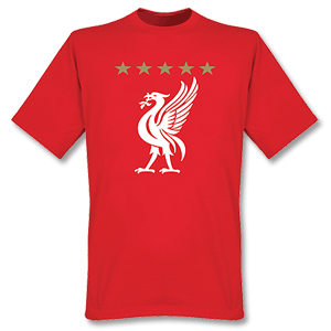 Liverpool 5 Star Tee - Red