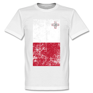 Retake Malta Flag T-Shirt - White