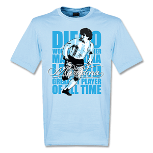 Retake Maradona Legend T-Shirt - Sky