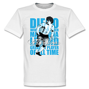 Maradona Legend T-Shirt - White