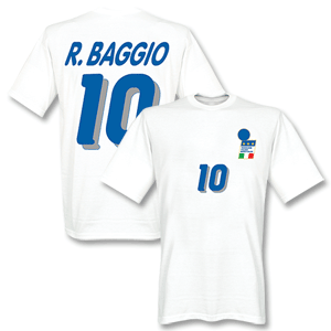 Retake R. Baggio 1994 Away T-shirt - White