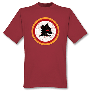 Retake Roma Vintage Crest T-shirt - Maroon